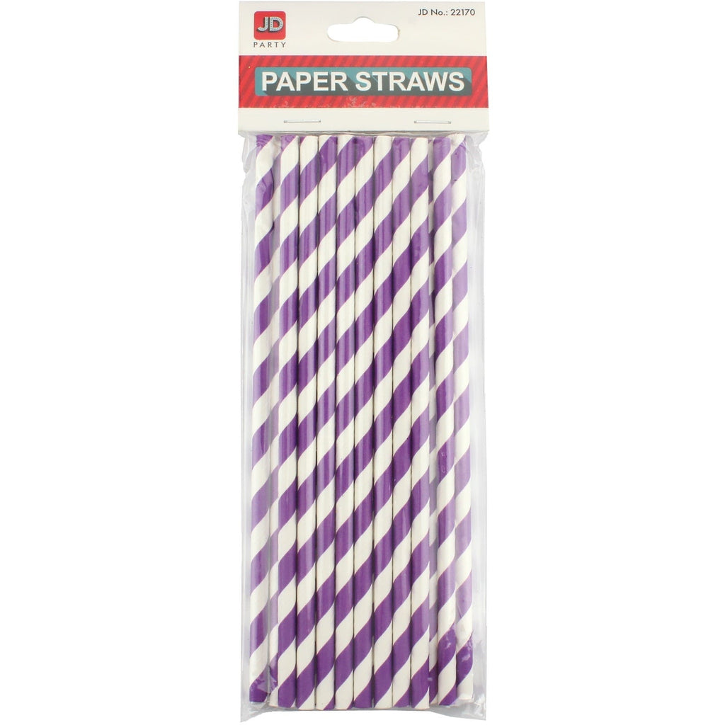 Paper Straws (Stripe Purple)