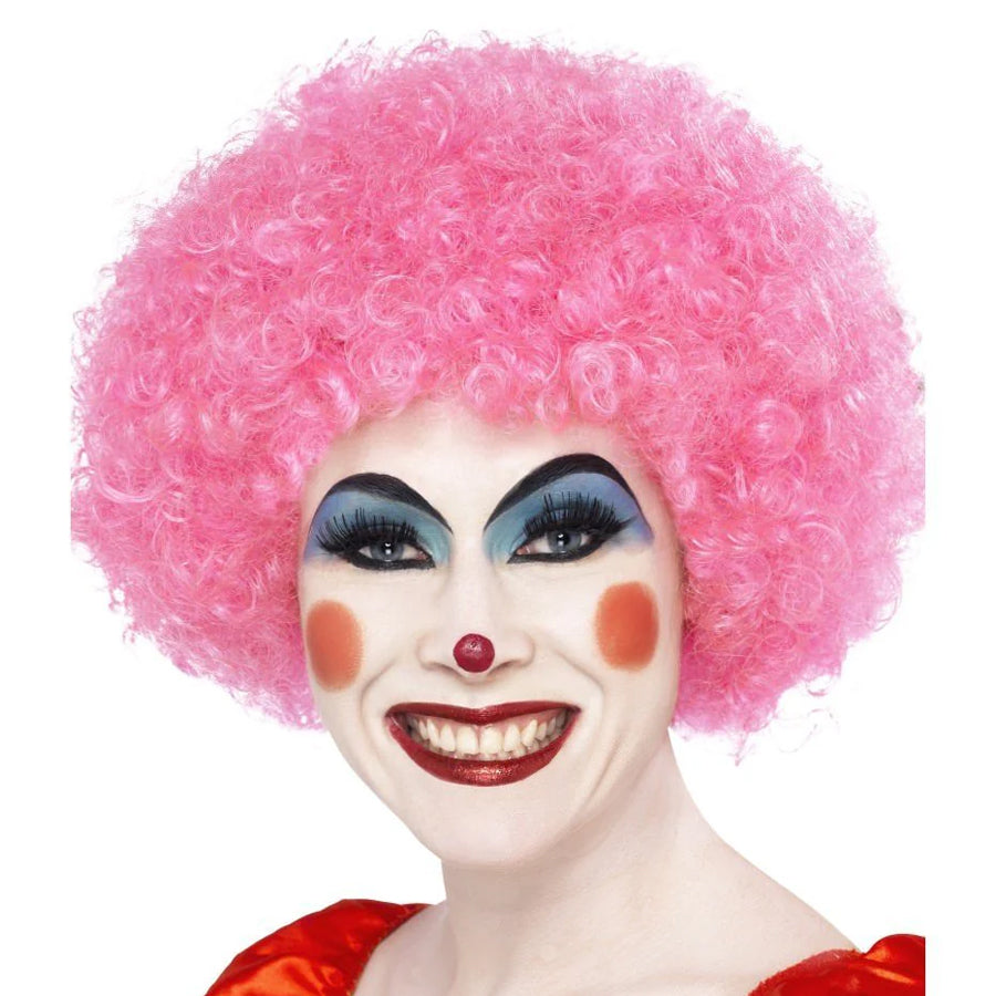 Crazy Clown Wig, Pink