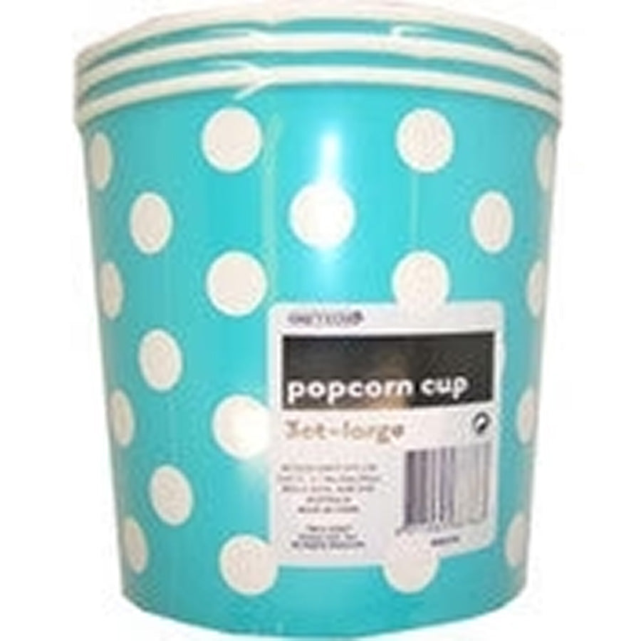DOTS 3 P/CORN CUPS LGE -C/TEAL