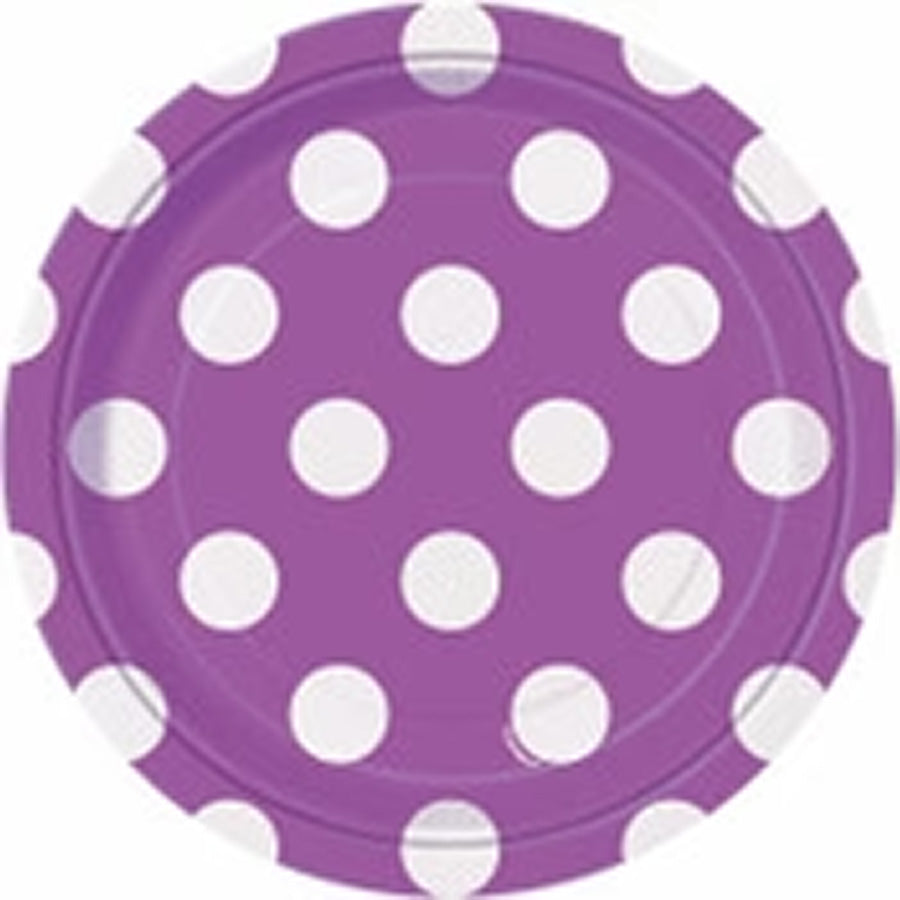 DOTS 8 x 7" PLATES - P/PURPLE