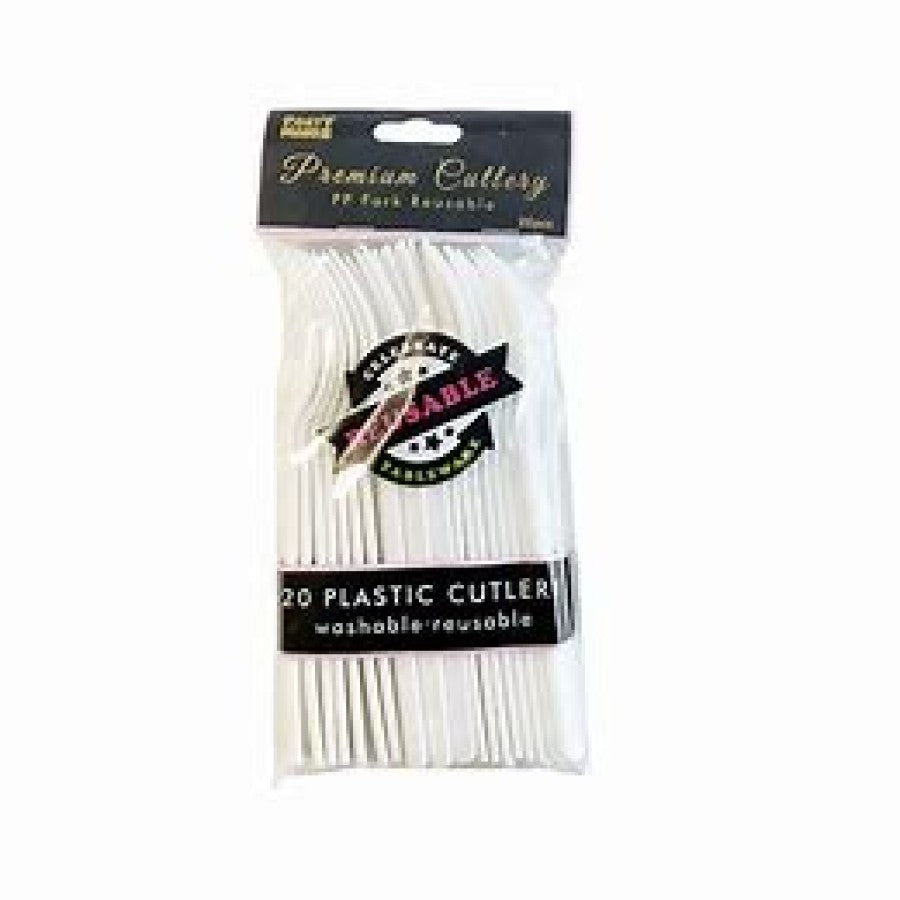 Reusable Plastic Fork 20pk