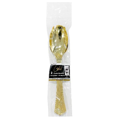 Gold Serving Fork & Spoon
