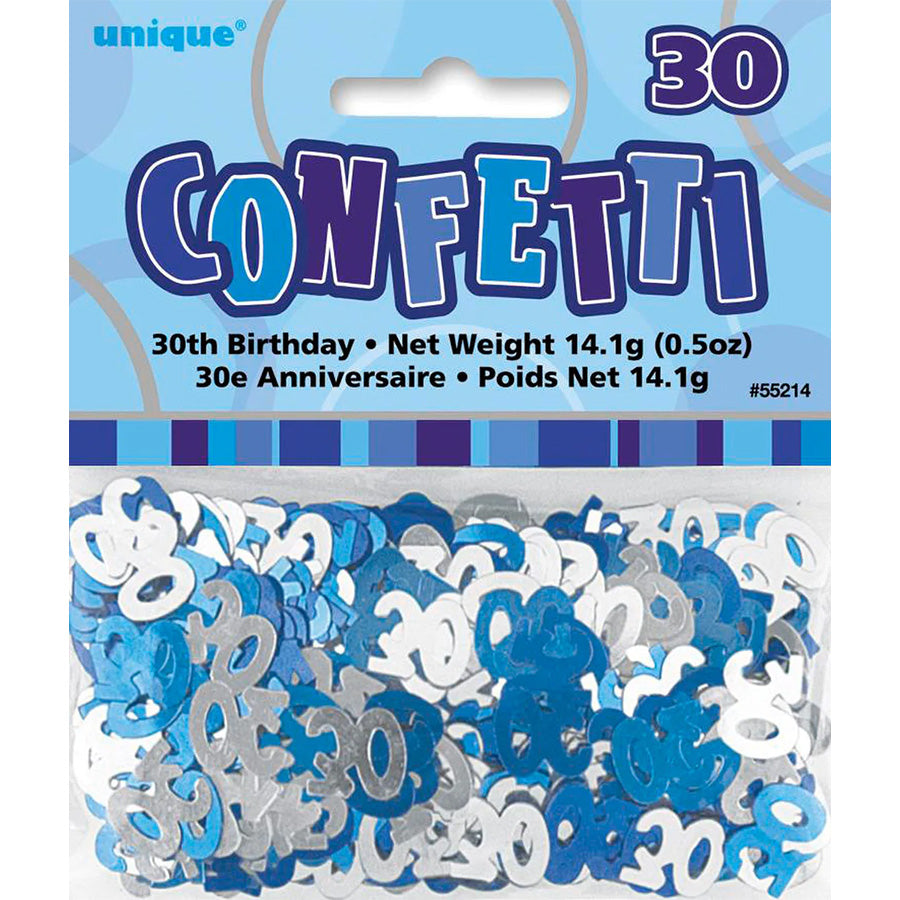 GLITZ BLUE CONFETTI .5oz - 30