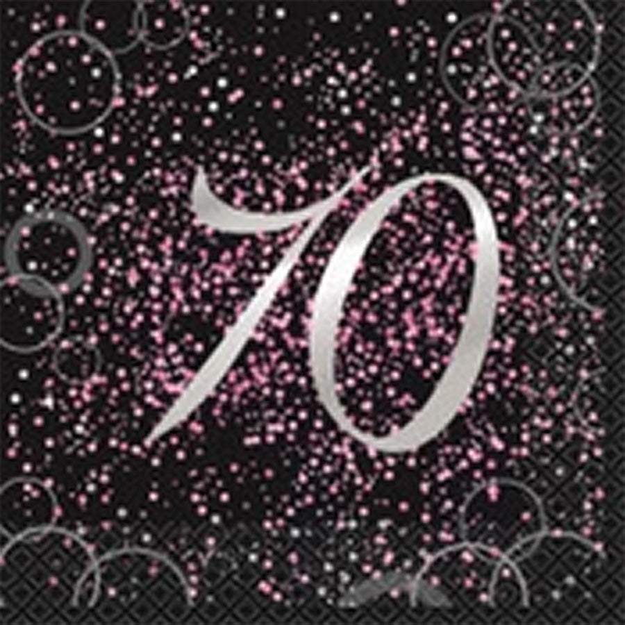 GLITZ PINK 16 LUN NAPKINS - 70