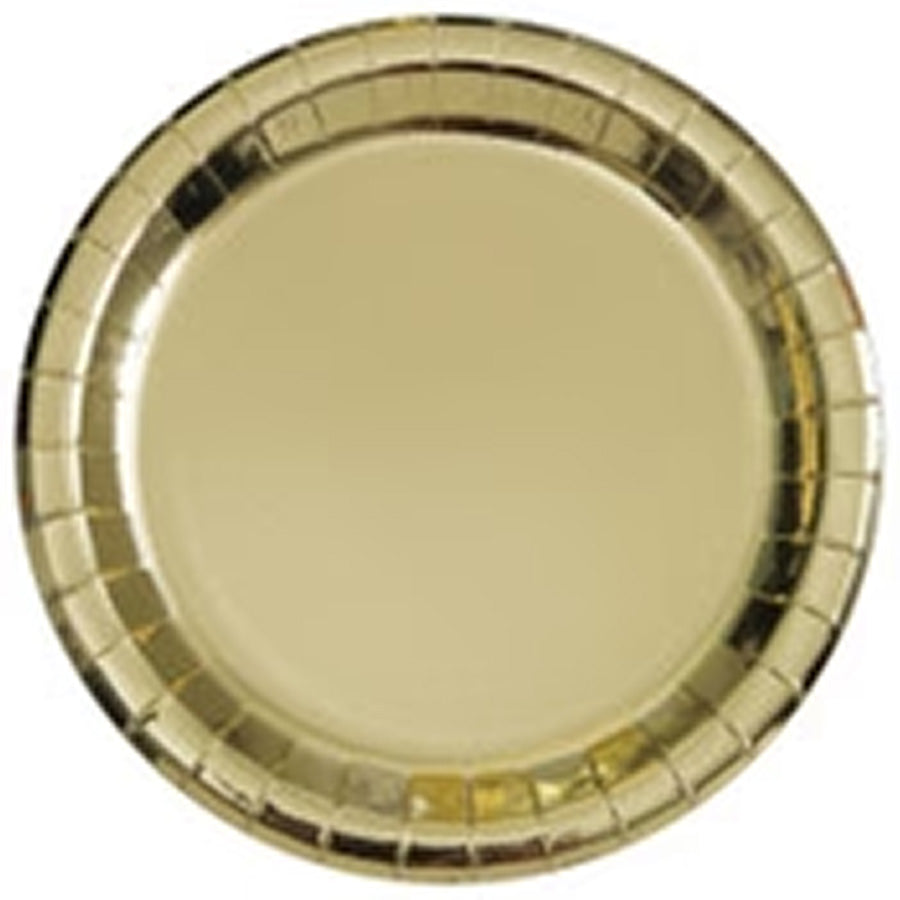 GOLD FOIL 8 x 9" RD PLATES