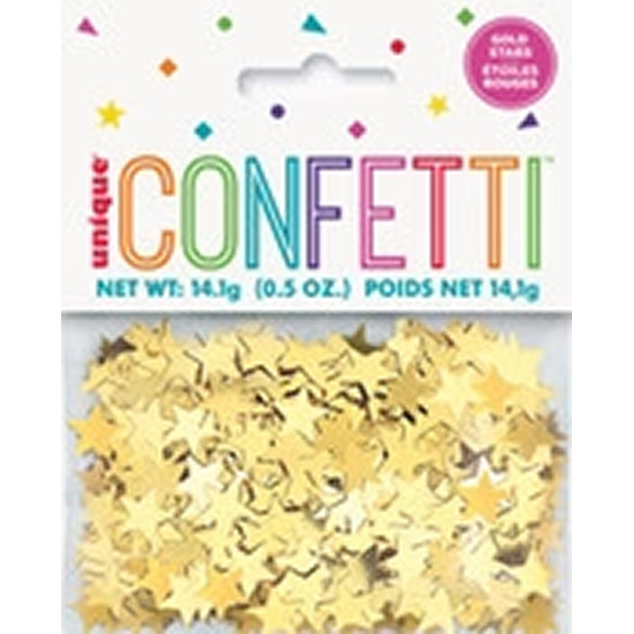GOLD STARS CONFETTI .5oz