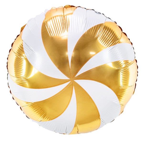 Round Candy Swirl Gold