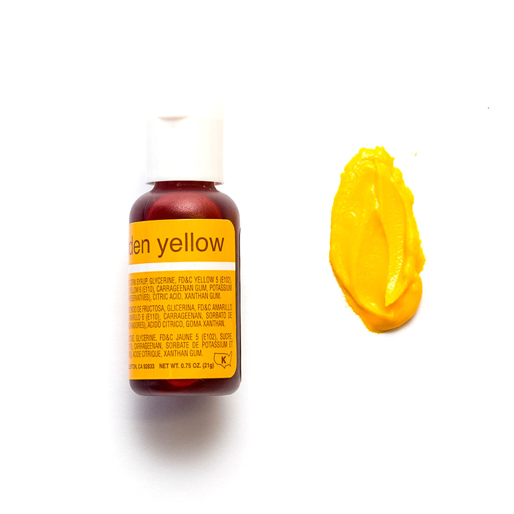 Chefmaster Liqua-Gel GOLDEN YELLOW (0.70oz)