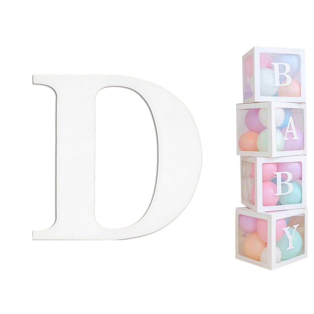 Balloon Box white Letter D