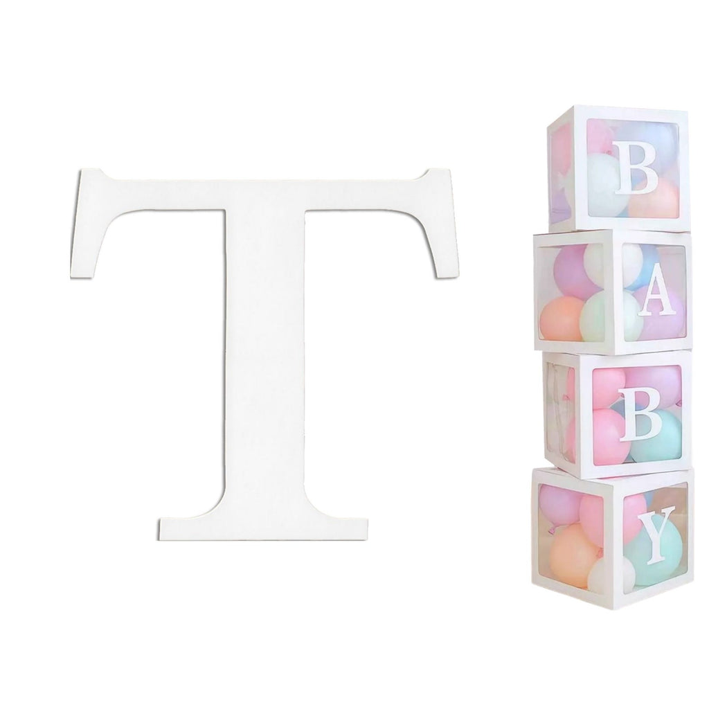 Balloon Box white Letter T