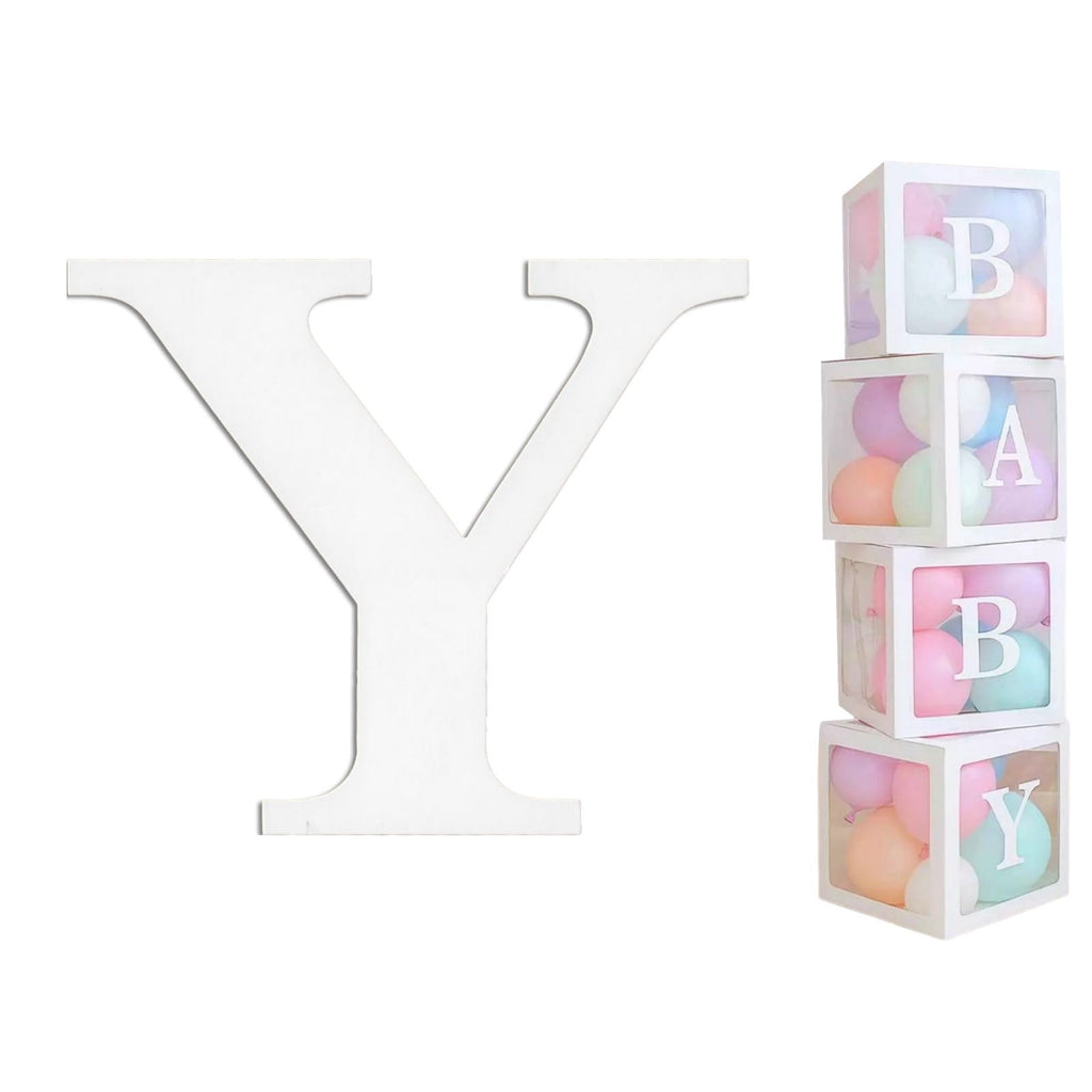 Balloon Box white Letter Y