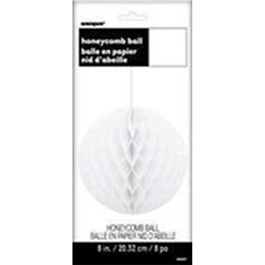 HONEYCOMB BALL 20cm - WHITE