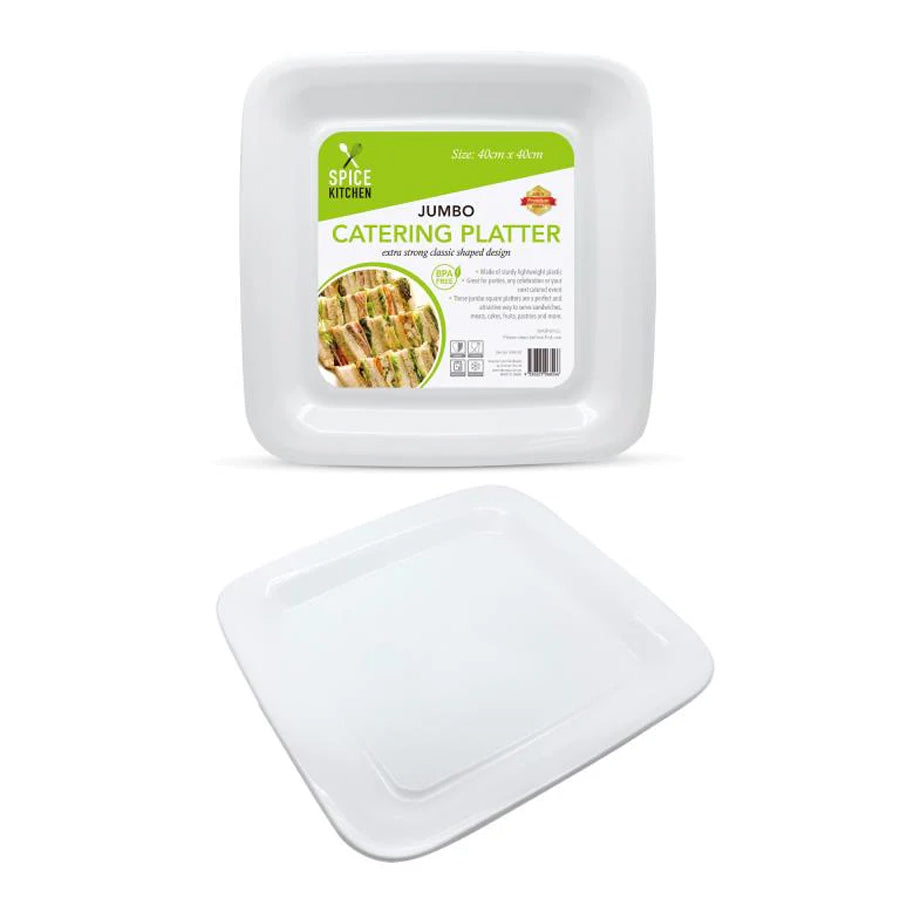 Jumbo Square Melamine Platter - 40CM x 40CM