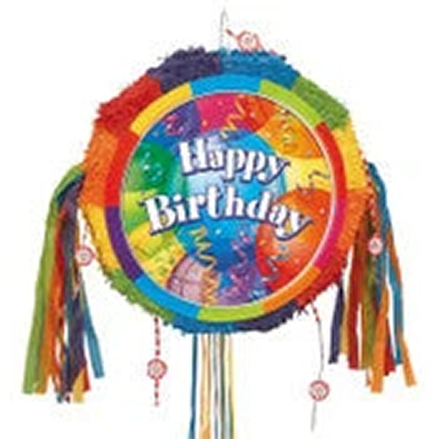 Pinata Birthday Jubilee Pop Out Pull 46.3cm H x 46cm W x 9cm D (18.2" x 18.1" x 3.5")