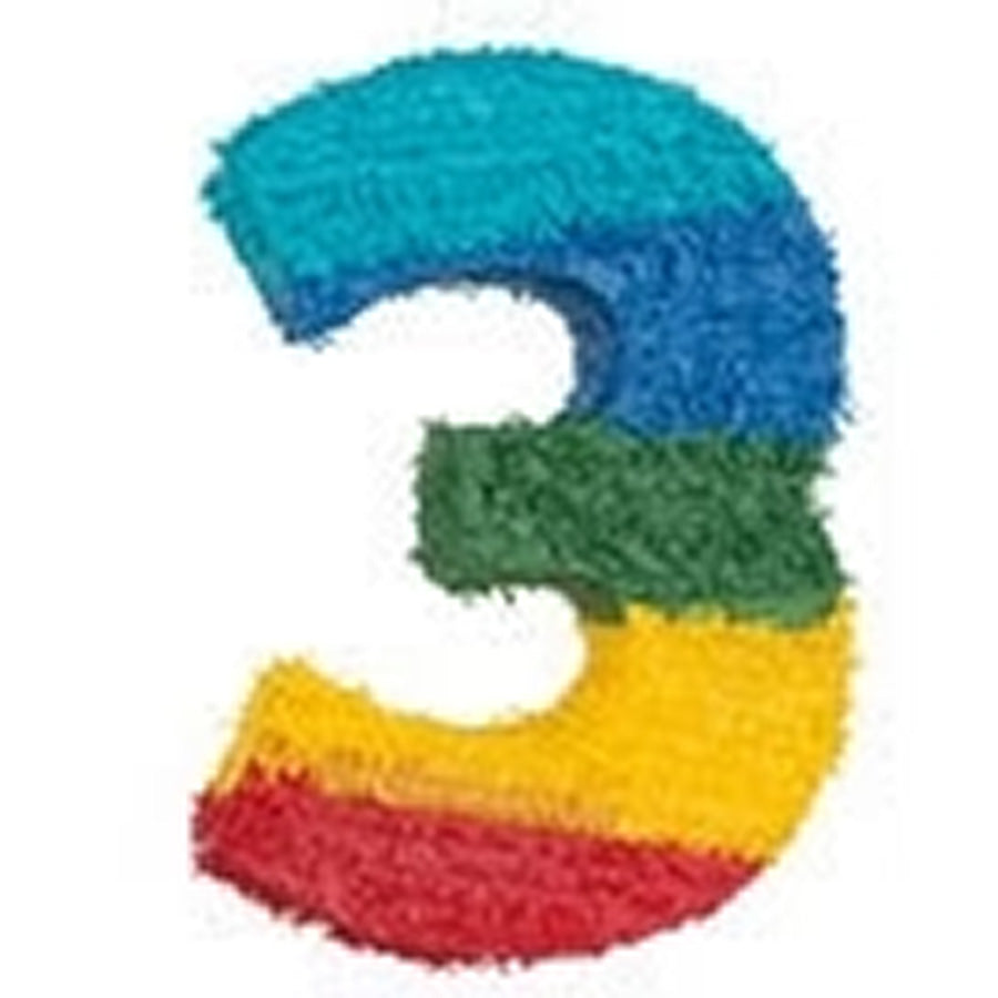 PINATA RAINBOW NUMERAL 3