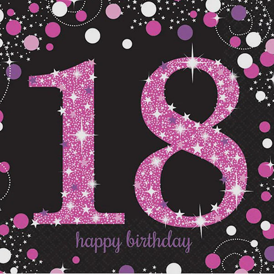 Pink Celeb 18 L/Napkin