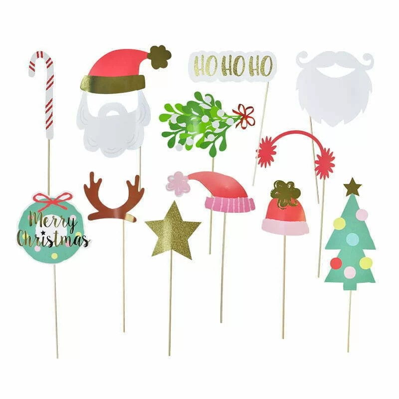 Merry Christmas Photo Booth Props