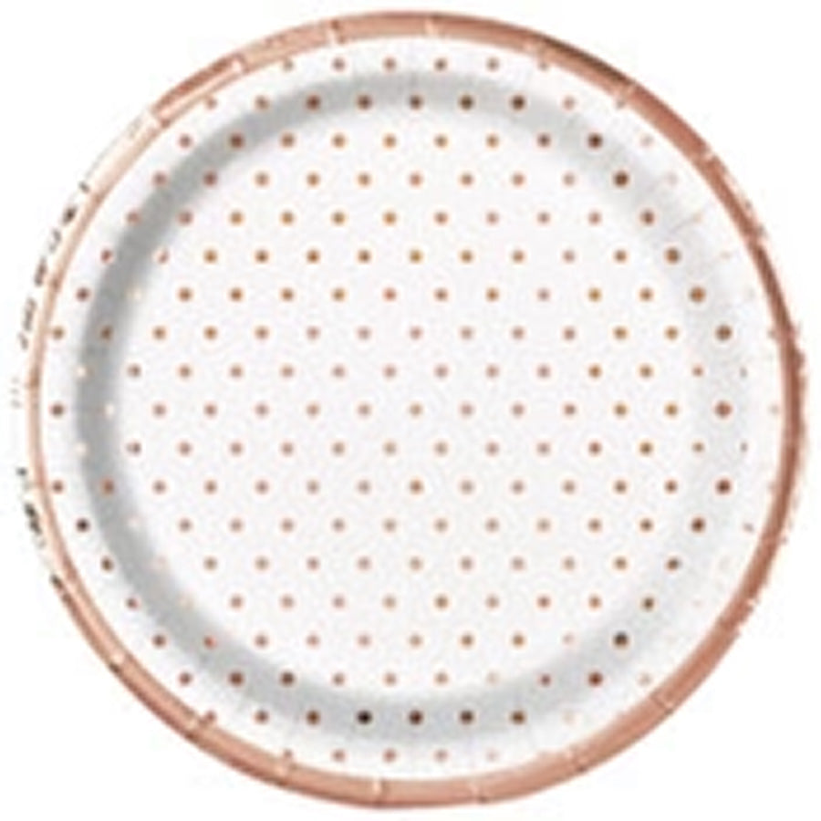 R/GOLD FOIL DOTS 8 x 7" PLATES