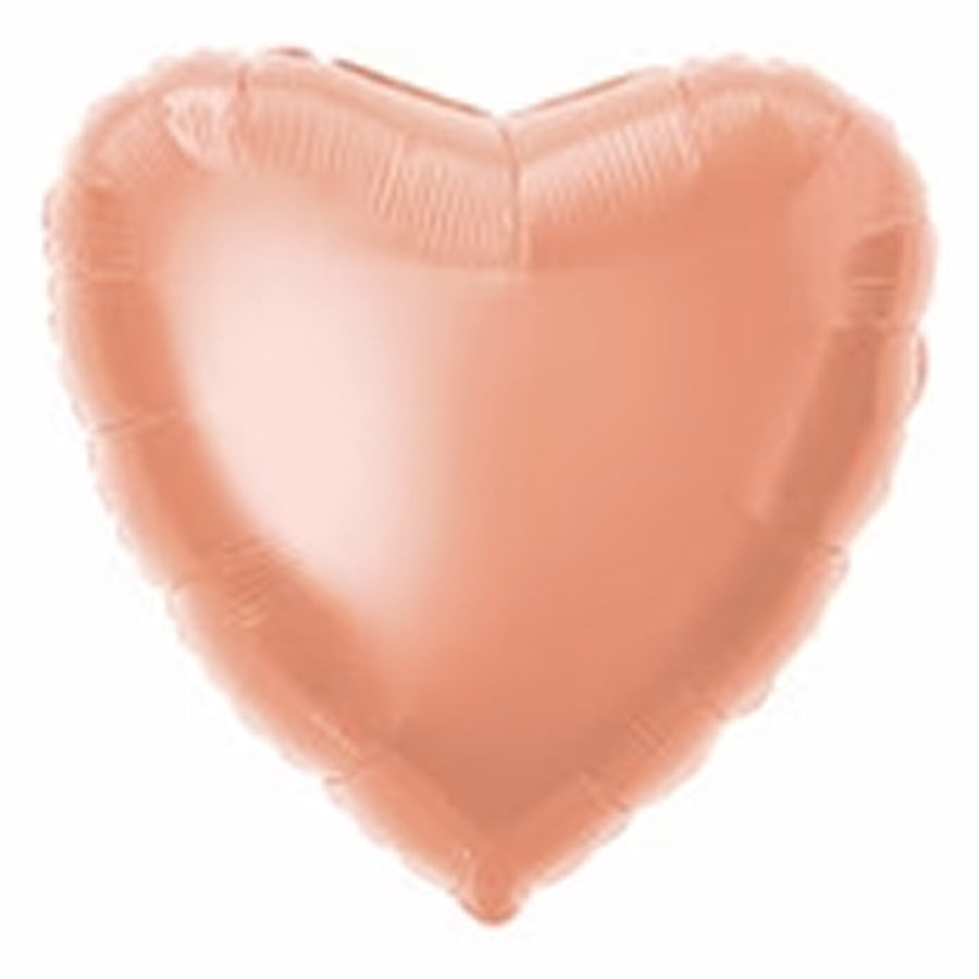 Rose Gold Heart 45cm (18") Foil Balloons Packaged