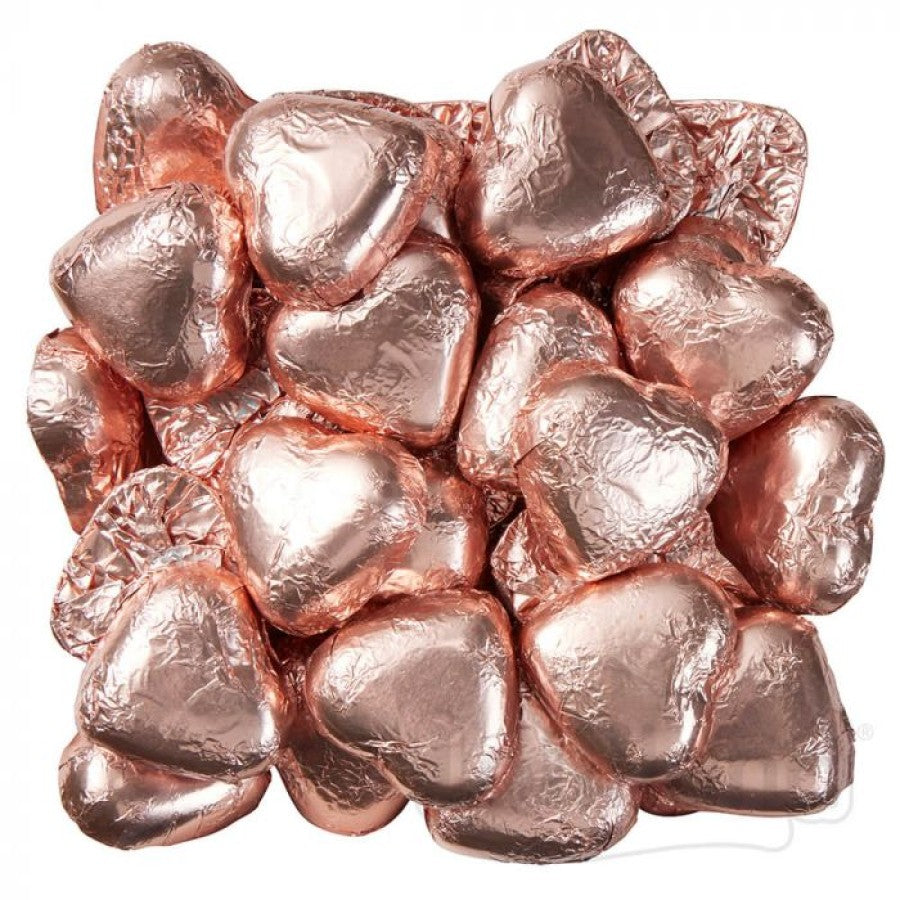 Rose Gold Chocolate Hearts 500g