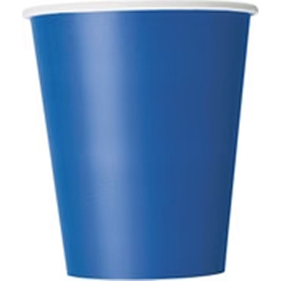 ROYAL BLUE 8 x 9oz PAPER CUPS