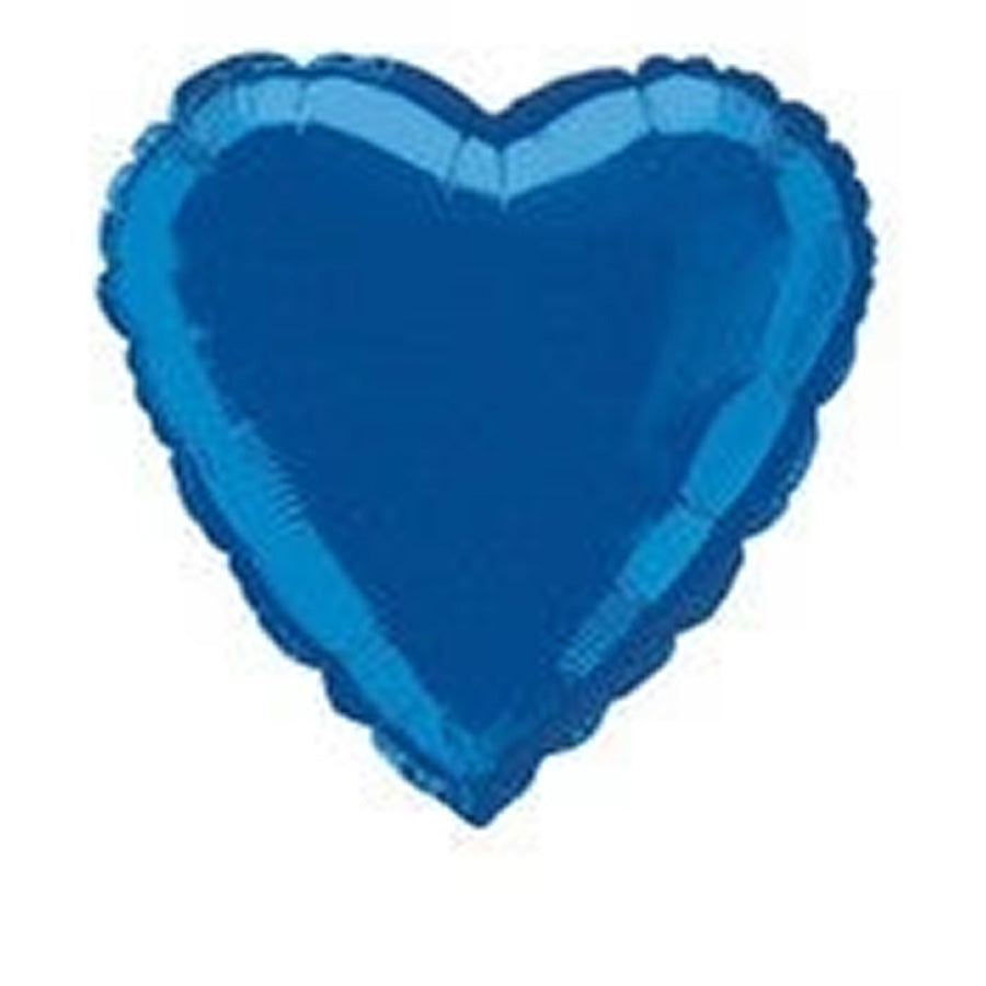 ROYAL BLUE HEART 18" FOIL PKG