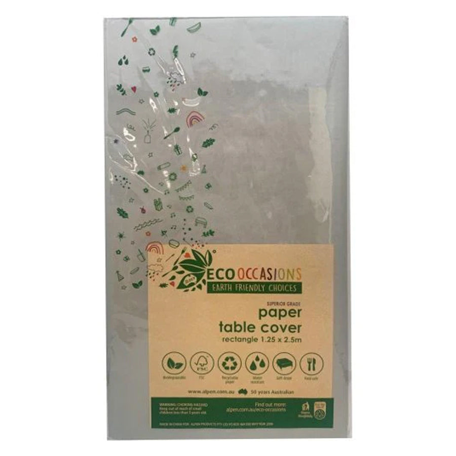 T/COV PAPER RECT250X125 SILVER