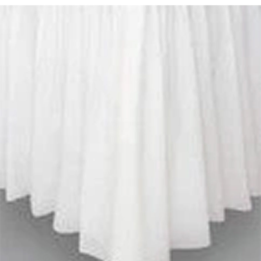 TABLESKIRT 29" X 14' - WHITE