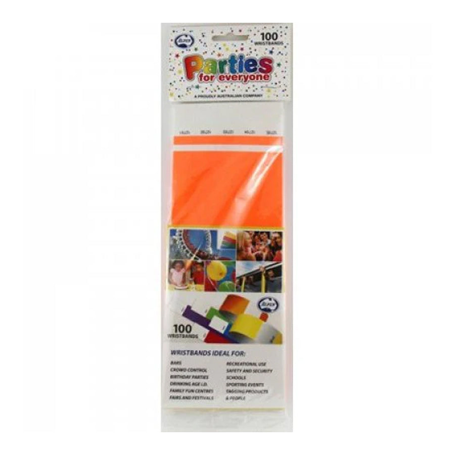 WRISTBAND TYVEK ORANGE P100